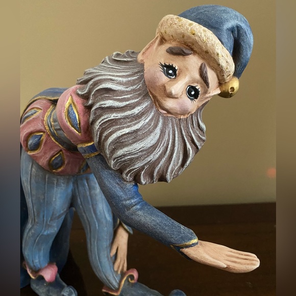 Handmade ceramic vintage figurine, court jester - Picture 10 of 13